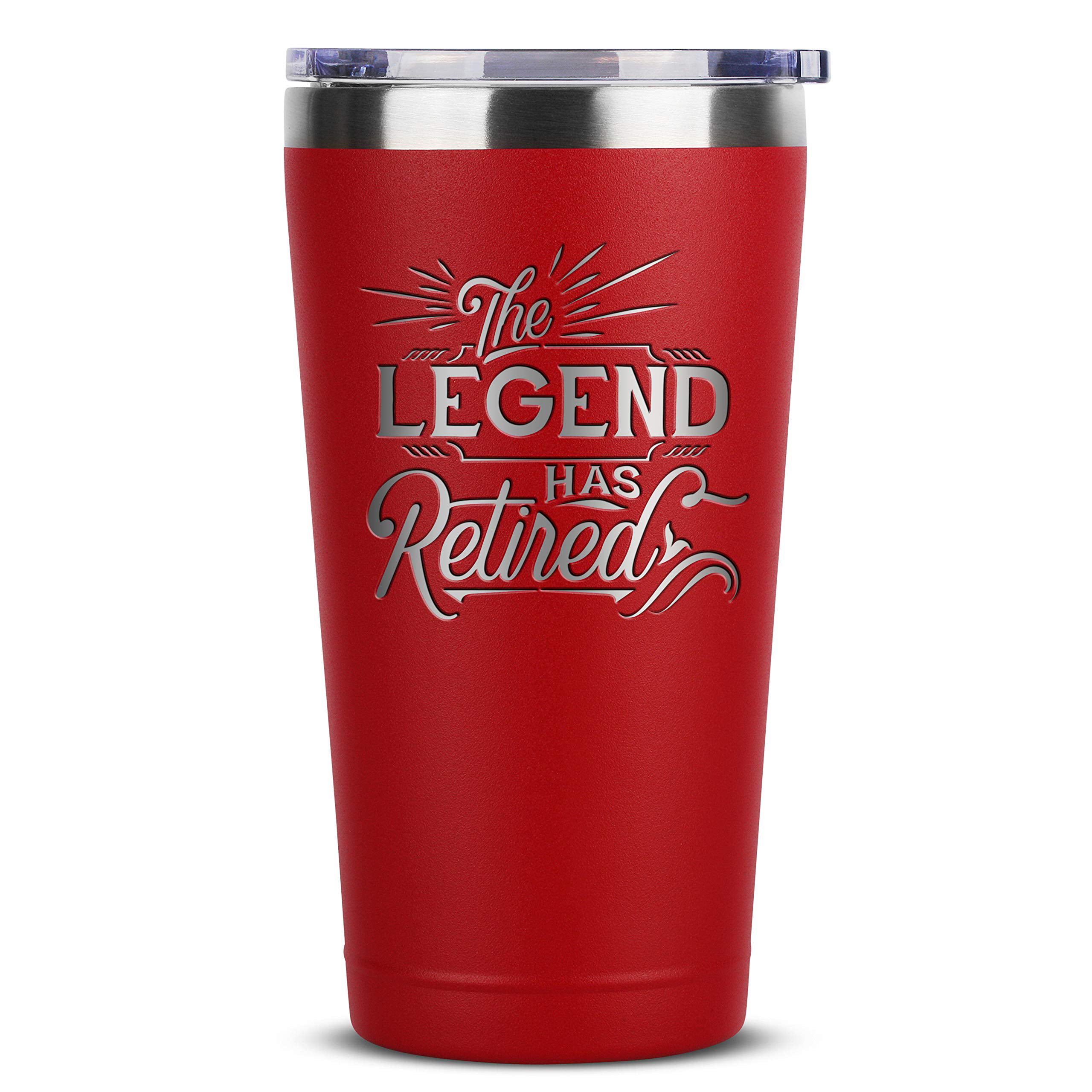 Pink Best Gift For Retired Person 12oz Retired Wine Tumbler Legend Has Retired
