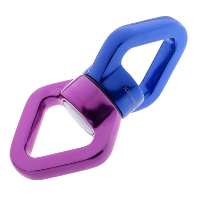 Greeniant Conector de cuerda giratoria de 360 grados, equipo de montañismo, mosquetón giratorio, accesorio de aro de conexión, Hardware de rescate carpas Azul púrpura Greeniant OD002828-02