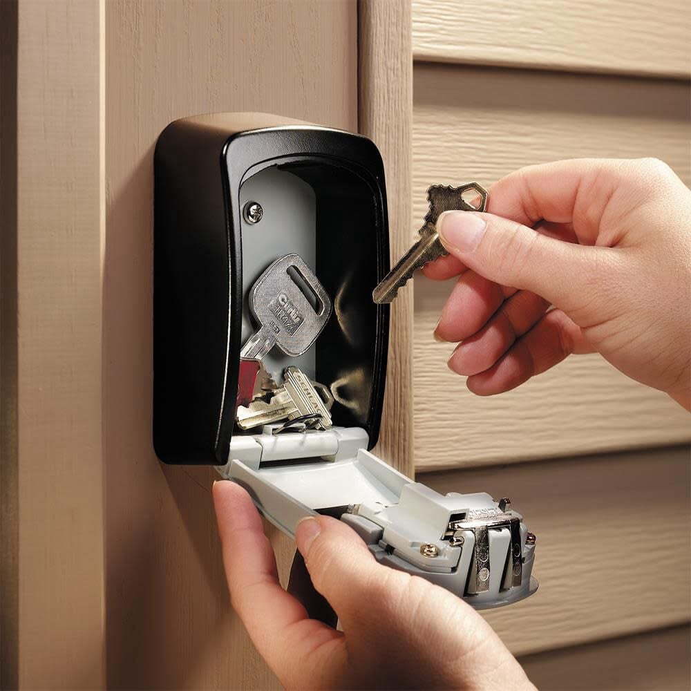 Master Lock Wall Mount Lock Box with Resettable Combination Dials