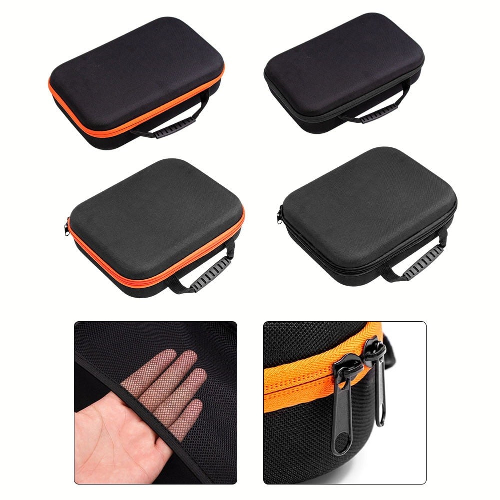 Electric Drill Tool Storage Bag Oxford Fabric Tool Organizer Bag With Net Pouch Organize Your Tools For Easy Access Black 270×220×70Mm Fangkenuo