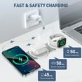 thumbnail image 3 of Wireless Charger for iPhone, 3 in 1 Charging Station for iPhone Devices, 15W Fast Wireless Charger Stand for iPhone 16 15 14 13 12 Pro Max, Charging Pad for AirPods 3/2/Pro, iWatch 9/8/7/6/SE/5/4, 3 of 8