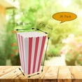 thumbnail image 2 of 36 Pcs Popcorn Boxes, Mini Paper Popcorn Box, Container for Movie Night Decorations, White and Red Stripes, 2 of 7