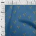 thumbnail image 1 of oneOone Cotton Poplin Blue Fabric Leaves & Flower Floral Sewing Crafts Projects Fabric Prints By Yards 56 Inches Wide, 1 of 4