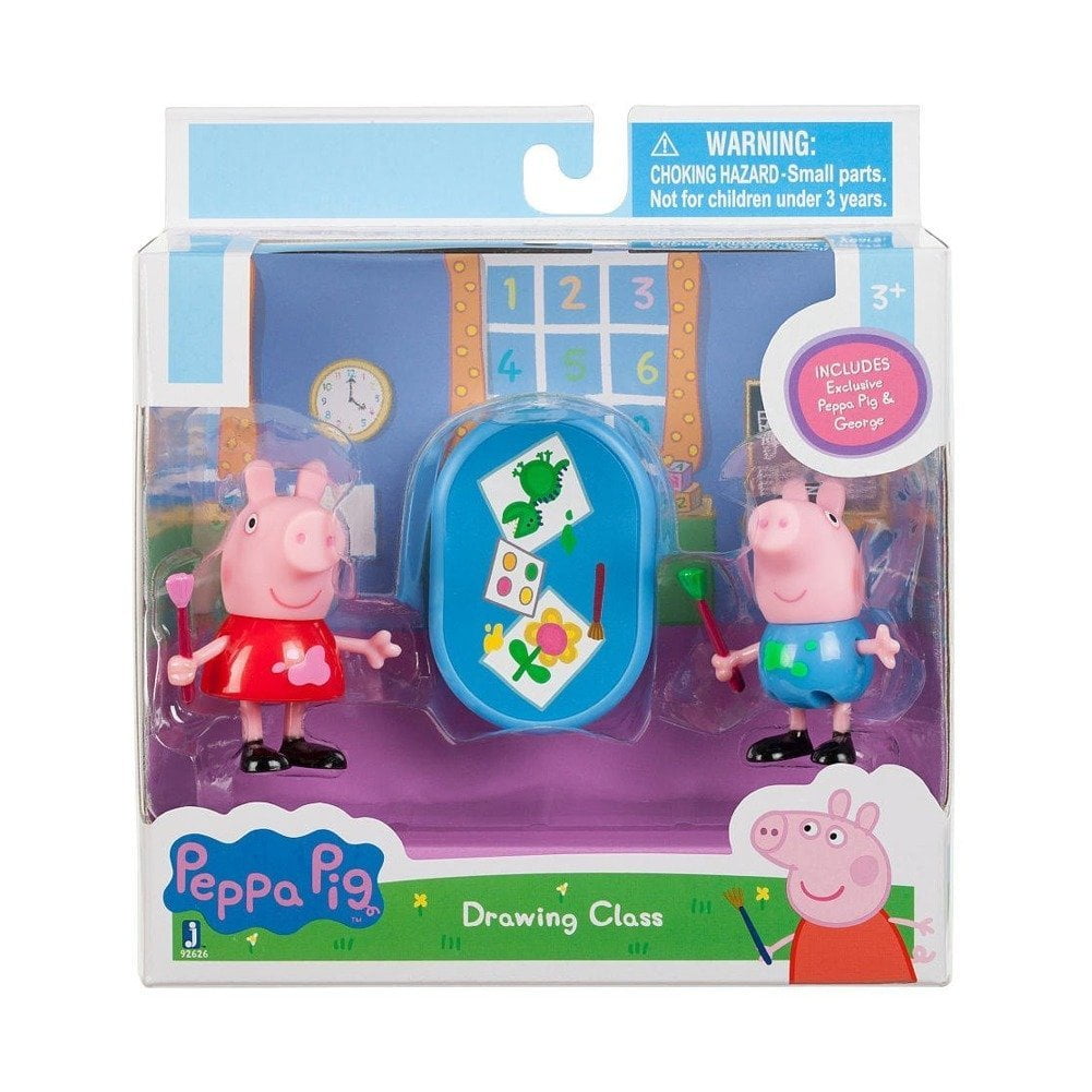 Peppa Pig Perfect Birthday Party Mandy Mouse Play Set with 2 Surprise Mini Cars 