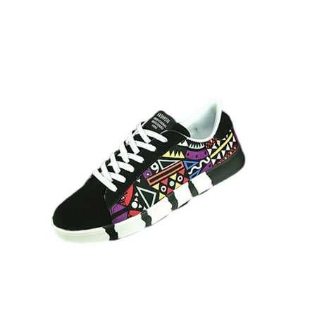 

AnuirheiH Low-cut Sneaker Lace-up Men s Canvas Shoes Flat Bottom Shoes Breathable Men s Shoes Sale on Clearance