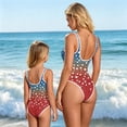 thumbnail image 5 of Grbisyd July 4th Celebration Girls Swimsuit One Piece Bathing Suit with Crew Neck Quick Dry Patriotic Swimming Suits Independence Day Swimwear 1-10 Years, 5 of 6