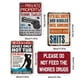 thumbnail image 3 of Señal Advertencia Metal Retro Letrero Pintura Hierro Rectangular 30x40cm 4 Uds., 3 of 6