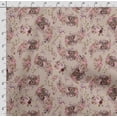 thumbnail image 4 of Soimoi Asian Paisley Print,Cotton Poplin, Sewing Fabric Sold by The Yard 42 Inch Wide,Sewing Craft Quilting/Quilt Making Fabric, Dusty Pink, 4 of 5