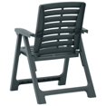 thumbnail image 3 of vidaXL Chaises de Jardin 2 Pcs Plastique Vert, 3 of 5