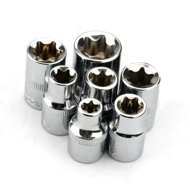 7pcs Socket Wrenches Bit Hand Tools Repair Star Steel Type E8 E10 E11 E12