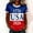 White, variant on VLOOCKLW Women's 250th Anniversary T-Shirt Casual Short Sleeve Round Neck Top American Patriotic Tee 4th of July Shirts