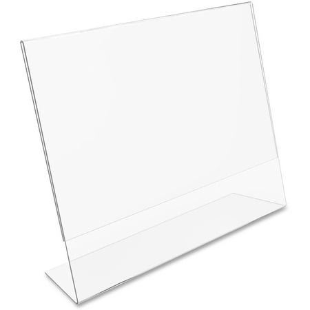 Desk Sign Holders - deflecto Classic Image Slanted Desk Sign Holder, Plastic, 11 x 8 1/2 Insert, Clear