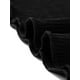 thumbnail image 5 of INSPIRE CHIC Top corto texturizado de manga larga transparente de malla con estampado de estrellas y cuello cuadrado informal para mujer Negro S, 5 of 5