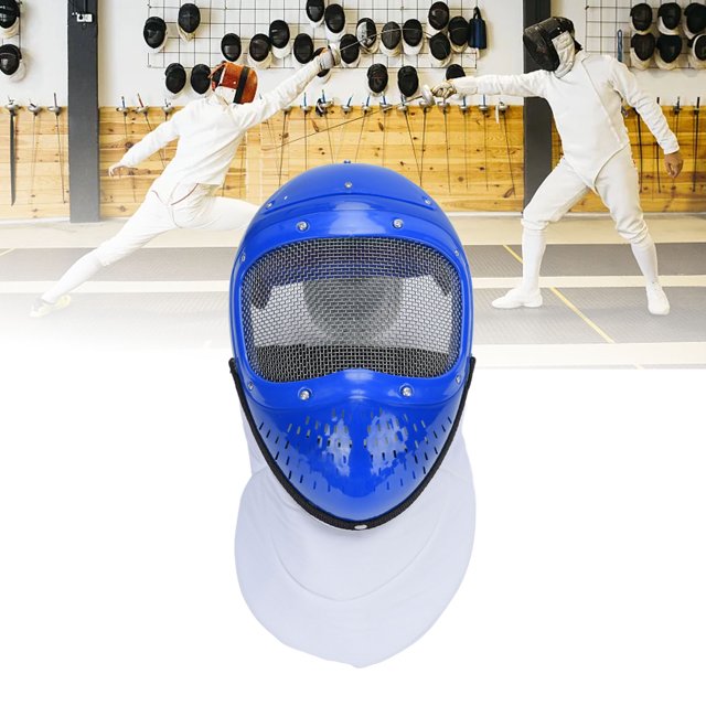 Fencing Face Cover, Mesh Structure Stab Proof Fabric, for Kids Training, with Anti Piercing Lining, Thickened Brim Design