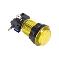 thumbnail image 4 of Juego de botón pulsador redondo de 33.5 mm, interruptor pulsador iluminado LED de 12V con microinterruptor amarillo, 1 pieza, 4 of 5