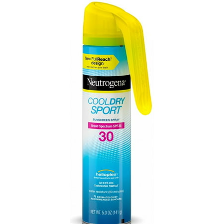 2 Pack - Neutrogena Cool Dry Sport Full Reach Sunscreen Spray with Broad Spectrum SPF 30 5