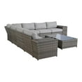 thumbnail image 5 of Living Source International 10-Piece Wicker Outdoor Conversation Set in Gray, 5 of 5