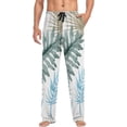 thumbnail image 4 of Tropical Palm Leaves Ghost Pajama Pants, Men's Lounge Pants Light with Drawstring and Pockets, Christmas New Year Birthday Father's Day Gifts, 4 of 7