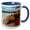 Blue/White, variant on 3drose, Anse Victorin, Fregate Island, Seychelles, 15oz Two-tone Green Mug