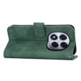 thumbnail image 4 of Funda Tipo Billetera para Xiaomi Redmi Note 14 Pro 4G Carcasa Abatible con Porta Tarjetas, Bolsillo para Efectivo, Soporte Ajustable, Cierre Magnético y Correa de Muñeca Verde, 4 of 6
