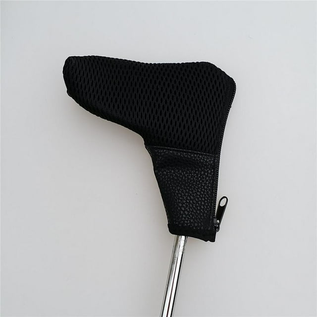 Funda duradera para putter de golf shamjiam cabeza de cremallera ligera negro