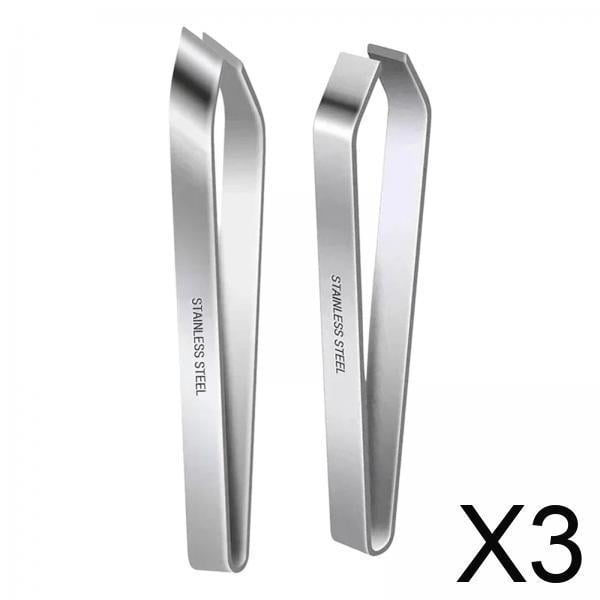 Pinzas para huesos,Pinzas para huesos de pescado Pinzas de acero inoxidable,Herramienta para quitar pinzas inclinadas planas de acero inoxidable,Pinzas manuales para ajo Pinzas para pelar