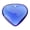 Blue, variant on Heart Shape Crystal Glass Beads DIY Necklace Pendants Charm Jewelry Findings