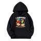 thumbnail image 3 of 67 Niños con capucha Niñas 6 7 Meme Sudadera cómoda manga larga Suéteres divertidos 6 7 Número impreso Novedad manga larga con capucha Suéter de moda cómodo once once hoodie (negro,4-5 años), 3 of 4