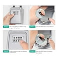 thumbnail image 6 of Key Box 4 Digit Combination Password Safe Weatherproof Key Safe Security Storage Box ,Multiple Options Available, 6 of 8