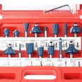 thumbnail image 4 of 15-Piece Woodworking Router Bit Set with 1/4 Inch (6.35mm) Shank - Versatile Carving & Shaping Tools for DIY Enthusiasts & Professionals, Durable High-Quality Construction, Compatible with Multiple, 4 of 5