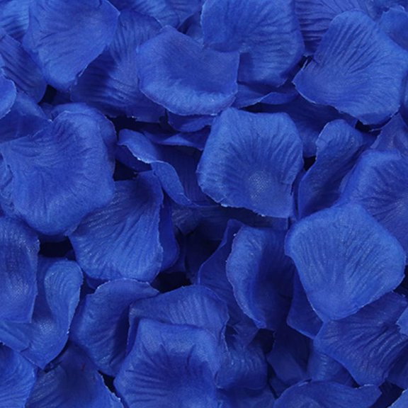 Haobase Artificial Silk Dark Blue Rose Wedding Bouquet (2000 Count)