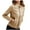 Beige, variant on Faux Leather Blazer Jacket for Women One-button Notch Collar Long Sleeve Regular-fit Office Work Fashion Suit Coat (4X-Large, Coffee)