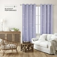 thumbnail image 2 of Deconovo Blackout Curtains for Living Room-Grommet Thermal Insulated Curtains with Silver Dots Printed Pattern(52W x 84L inch, Light Purple, 2 Panels), 2 of 7