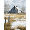 thumbnail image 1 of Art Mural sur Toile Style Ferme Rustique 15,75 X 11,81 Pouces, 1 of 8