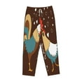 thumbnail image 4 of Daiia Rooster And Chicken Women's Sleep Pant with Pockets and Drawstring,Pajama Pants-Medium, 4 of 9