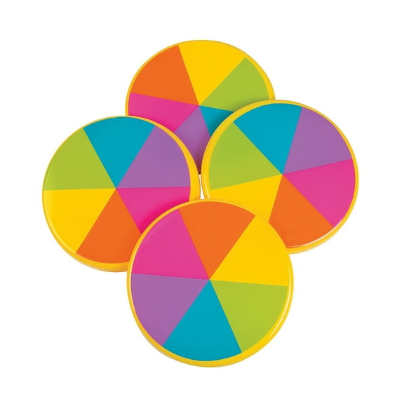 Fun Express Assorted Colors Rainbow Party Favors, 12 Count