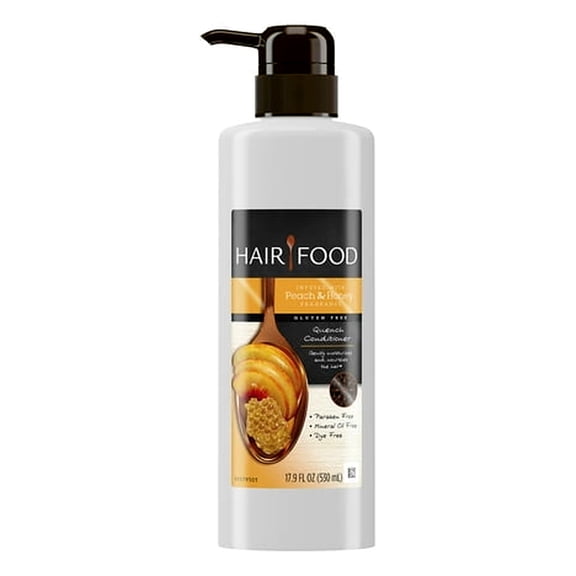 Hair Food Gluten Free Quench Conditioner Infused with Peach & Honey Fragrance,
