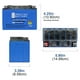 GEL YTX9-BS Battery Remplacement pour Honda 31500-HB7-080 – image 2 sur 6