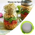 thumbnail image 3 of DNCG Sprouting Jar Lid, Strainer Screen Canning Jars, Mason Jar Sprout Lids, Mason Jar Strainer Lid, Sprouting Lids, Mason Jars Lids, Microgreens Growing Kit, Canning Lids, Sprouting Kit, 3 of 7