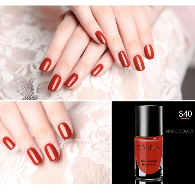 Esmalte de uñas nude despegable de secado rápido y horneado, 8 ml.