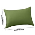thumbnail image 3 of Waterproof Outdoor Rectangle Pillow Cover | Weather Resistant Cushion Protector | Solid Color Backrest Pillow Cover for Patio, Garden, Pool Furniture, 3 of 9