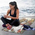 thumbnail image 6 of BZSMCE Yoga Mat Women Snowman with Parrot Fitness Mat, 6 of 9