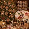 thumbnail image 5 of STPToys 12Pcs Christmas Ornaments 12PC DIY Diamond Painting Kits Wooden Snowman Santa Claus Letter Angel Hanging Decorations Craft Set for Xmas Tree Holiday Party Indoor Home Decor, 5 of 6