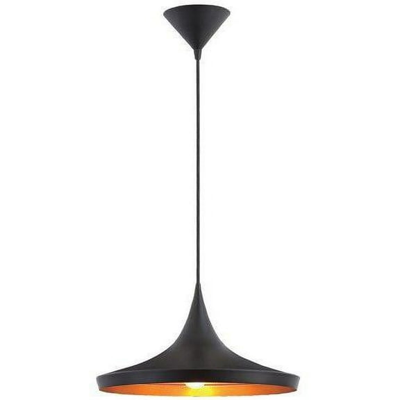 1 Light Pendant 14 Inches Wide By 6.5 Inches High-Black Finish Eurofase Lighting 20439-019