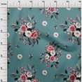 thumbnail image 3 of oneOone Cotton Poplin Dark Teal Green Fabric Floral Sewing Craft Projects Fabric Prints By Yard 42 Inch Wide-FO, 3 of 4