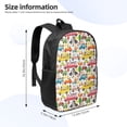 thumbnail image 2 of Disketp Transports with Animals School Backpack, Lightweight Basic Middle School Bookbags 17 Inch Casual Daypack for Student College, Travel or Outdoor, 2 of 6