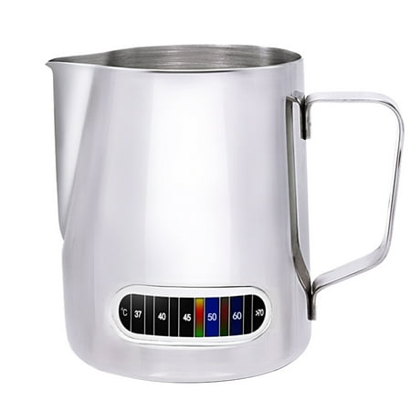 

Milk Frothing Pitcher Useful Milk Frothing Cup Mug with Integrated Thermometer