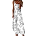 thumbnail image 2 of QUNYINEY Womens Sundresses A-Line Sleeveless Floral Long Dresses Loose Fit Summer Beach V-Neck Slip Dress, 2 of 5