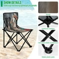 thumbnail image 4 of 600D Oxford Camping Chair Portable Foldable Chair Supports 220 lbs for Picnic, Fishing, Backpacking Dogs and Doghouses, 4 of 8