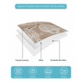 thumbnail image 5 of Quilts Twin-XL Size Bedding Set, Brown Coastal Lightweight Quilted Comforter, Nautical Coral Starfish Shell Turtle Summer Soft Bedspread Coverlet with Pillow Covers for All Season, 68" x 98", 5 of 7